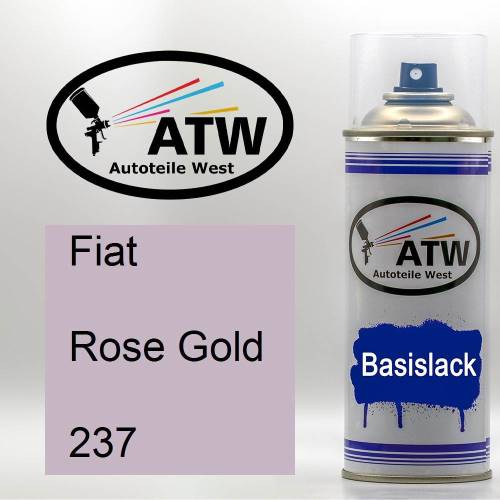 Fiat, Rose Gold, 237: 400ml Sprühdose, von ATW Autoteile West.